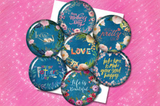 Blue Floral Inspirational Quotes Set: Creative Uses