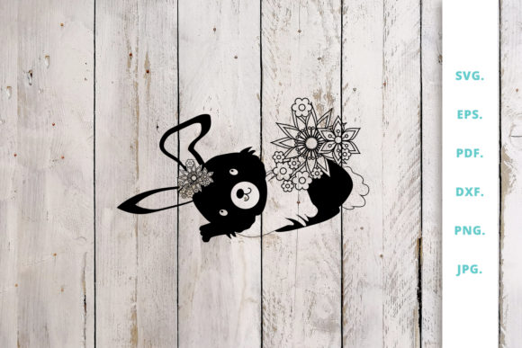 Floral Easter Bunny Cut File 5: A Versatile Design for Spring Crafting