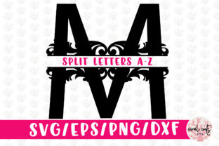 Floral Split Letters Monogram A to Z SVG: Elevating Personalized Projects with Botanical Typography