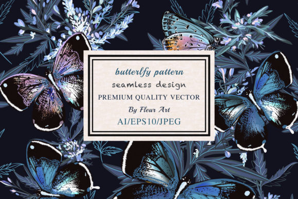 Floral Vector Pattern with Butterflies: A Practical Guide to Blue Botanical Assets