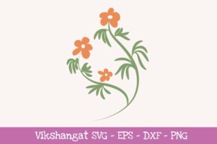 Orange Flowers Floral: Digital Vinyl Decal File Guide